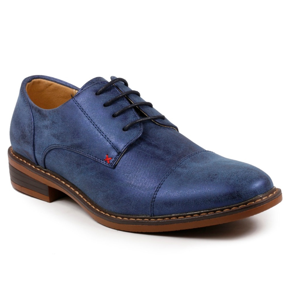Metrocharm MC600 Blue Men's Lace Up Oxford Shoe